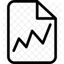 Ascendant Ligne Diagramme Icône