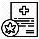 Ligne De Cannabis Icône