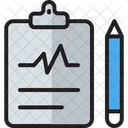 Rapport de cardiogramme  Icône