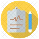 Rapport de cardiogramme  Icône