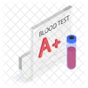 Sang Test Rapport Icône