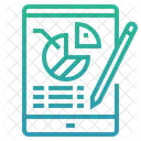 Rapport Dactivite Diagramme Circulaire Analyse Icon