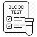 Rapport de prise de sang  Icône