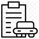 Rapport de voiture  Icône