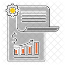 Financier Rapport Bancaire Icône