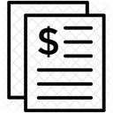 Factures Rapport Rapport Financier Icône