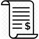 Factures Rapport Rapport Financier Icône