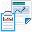 Rapport Graphique Rapport Defficacite Analyse De Productivite Icône