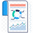 Rapport Graphique Rapport Defficacite Analyse De Productivite Icône