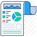 Rapport Graphique Rapport Defficacite Analyse De Productivite Icône