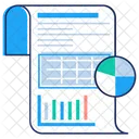 Rapport Graphique Rapport Defficacite Analyse De Productivite Icône