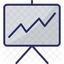 Rapport Graphique Graphique En Ligne Ecran Graphique Icône