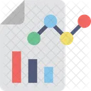 Rapport Statistiques Graphique Icône