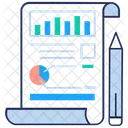 Analyse Commerciale Rapport De Diagramme Circulaire Analyse Statistique Icône