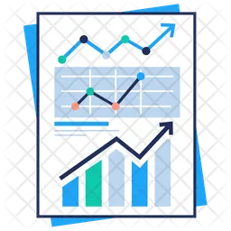 Rapport de graphique linéaire  Icône