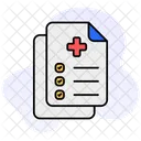 Rapport Medical Medical Soins De Sante Icône