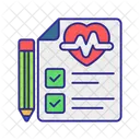 Rapport Medical Medical Soins De Sante Icône