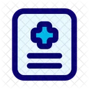Rapport Medical Icône