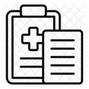 Rapport médical  Icône