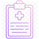Rapport Medical Icône