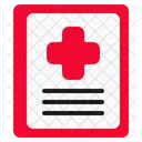 Rapport Medical Rapport Ordonnance Icône
