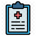 Medical Sante Presse Papiers Icône