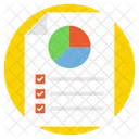 Tarte Graphique Analyse Icône