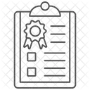 Rapport Qualite Thinline Icon Icône