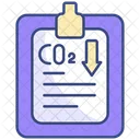 Rapport sur le dioxyde de carbone  Icône