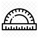 Rapporteur Mesure Angle Icône