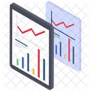 Statistiche Analisi Aziendali Grafico Dei Dati Icon