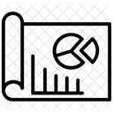 Analisi Di Mercato Foglio Grafico Crescita Del Business Icon