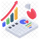 Statistiche Analisi Grafico Aziendale Icon