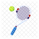 Raquette Et Balle De Tennis Competition Athletisme Icon