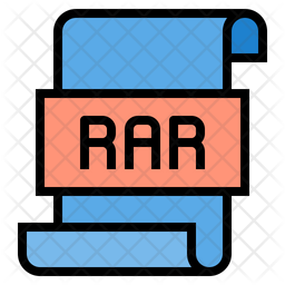 Rar File Icon Of Colored Outline Style Available In Svg Png Eps Ai Icon Fonts