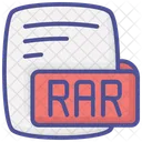 Rar Roshal Archive Color Outline Style Icon Icon