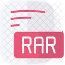 Rar Roshal Archive Flat Style Icon Icon