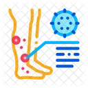 Rash Dermatitis Legs Icon