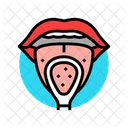 Lengua Raspado Oral Icono
