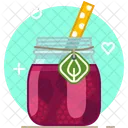 Raspberry Smoothie Drink Icon