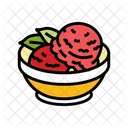 Raspberry Sorbet Food Icon