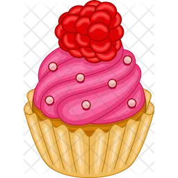 Raspberry cupcakes  Icon