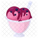 Raspberry Gelato Yogurt Icon