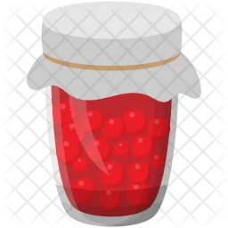 Raspberry Glass Jar  Icon