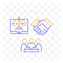 Paix Droit Loi Icône