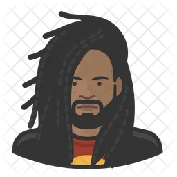 Rastafarian Male  Icon