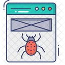 Rastreador Web Error Web Malware De Sitio Web Icono