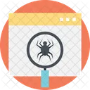 Web Rastreador Raspador Icono