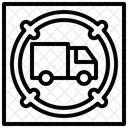 Rastreamento de caminhão de entrega  Ícone
