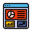 Acompanhamento De Metricas De Marketing Ícone